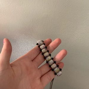 Multicolor hippie adjustable handmade beaded bracelet vintage